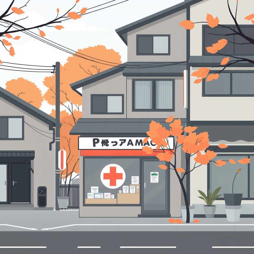 大分市でインフルエンザの流行期に入りましたのイメージイラスト(生成AIで作成)