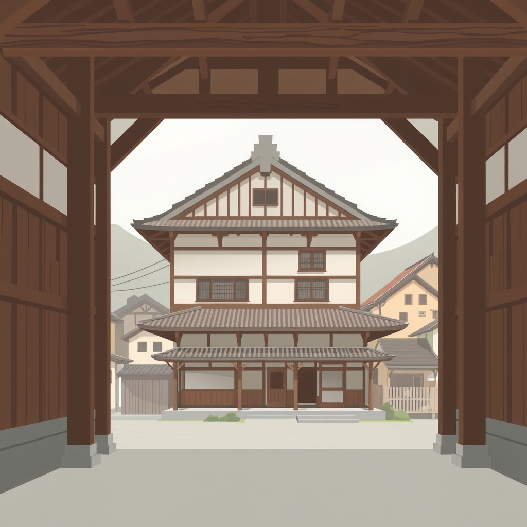 木造住宅の耐震診断・改修補助、受付が終了しましたのイメージイラスト(生成AIで作成)